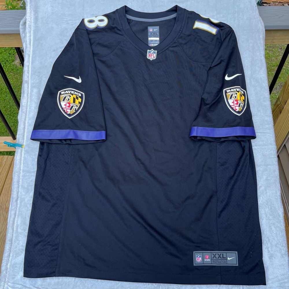 Nike Baltimore Ravens  Roquan Smith 18 NFL On Field Jersey Black Mens XXL